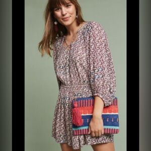 Holding Horses Anthropologie Annamaria Romper Dress Floral Printed Large 205972